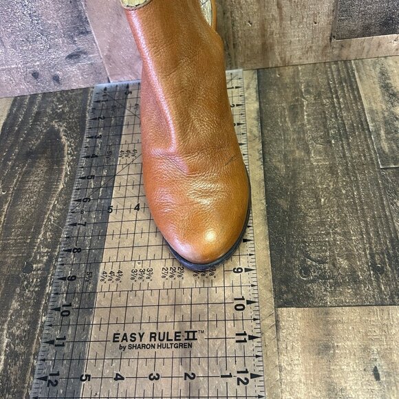 Freebird By Steven Smoke Leather Brown Mule Boots Booties Womens 9 - Picture 3 of 12